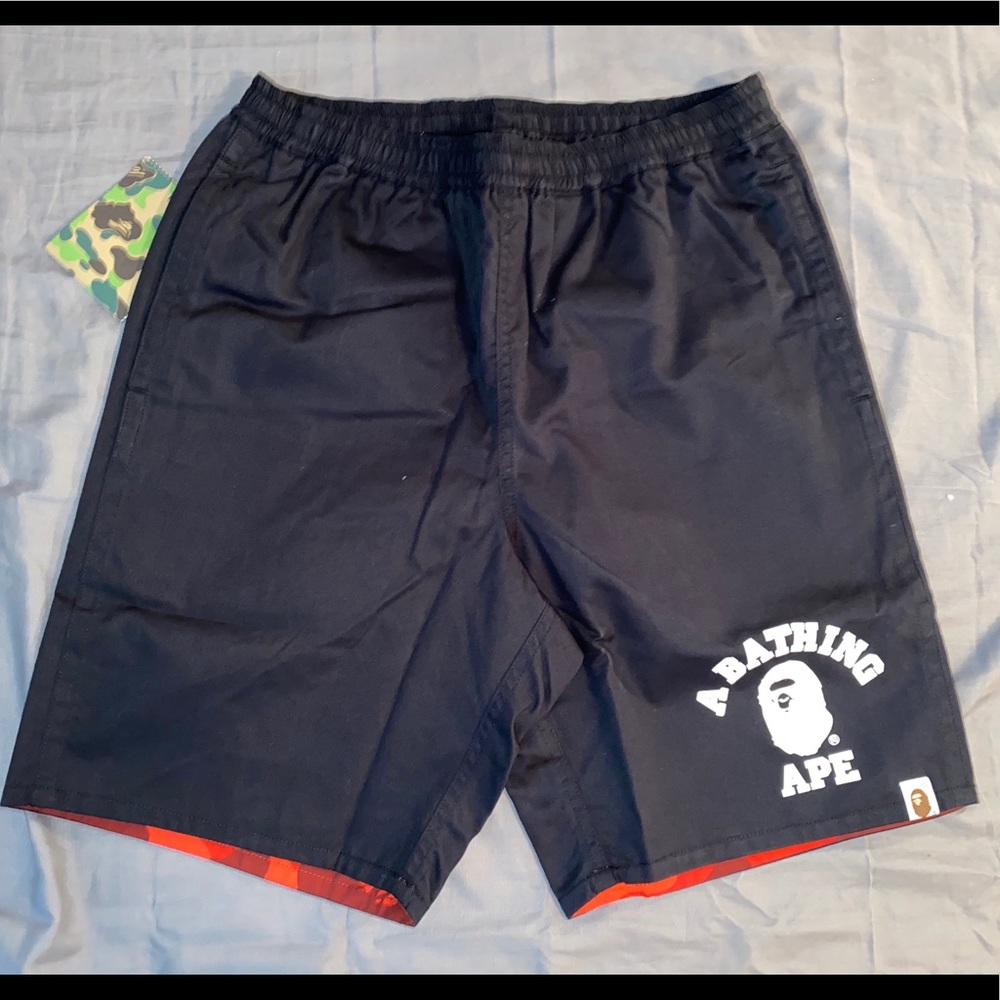 Bape Reversible Camo Shorts (Red)